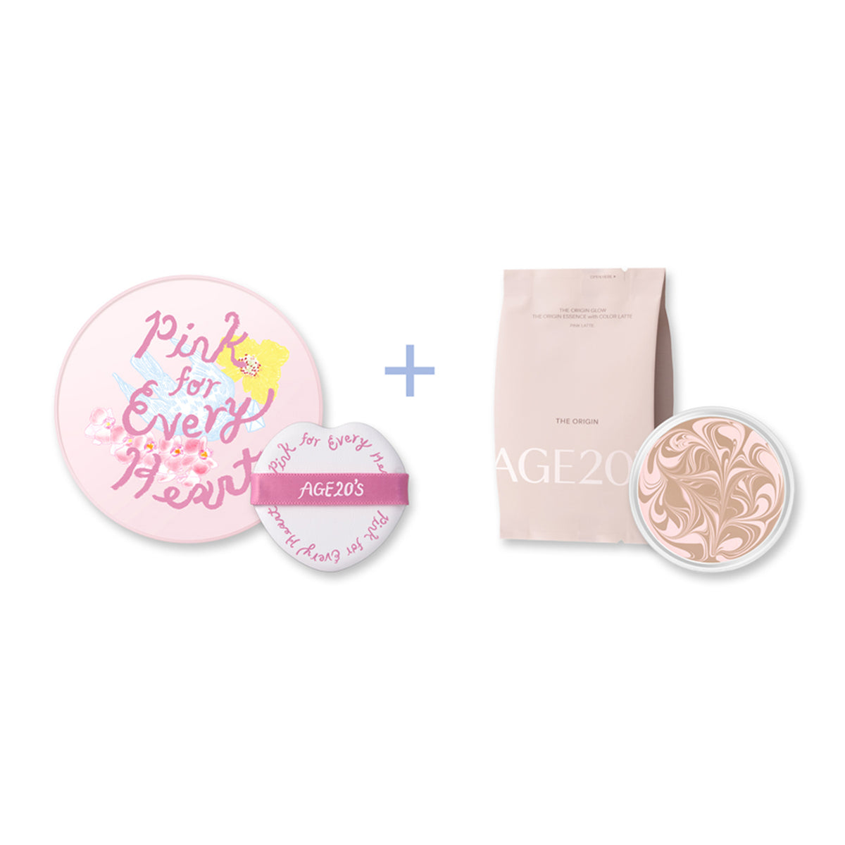 Age20's Pink For Every Heart Edition The Origin Essence Pact (Producto principal + Regillada)