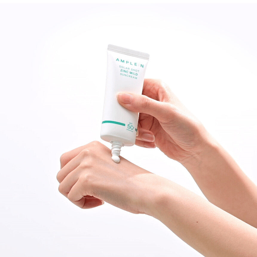 [Expiration imminen] AMPLE:N Solar Shot Zinc Mild Suncream SPF50+ PA++++ 40ml