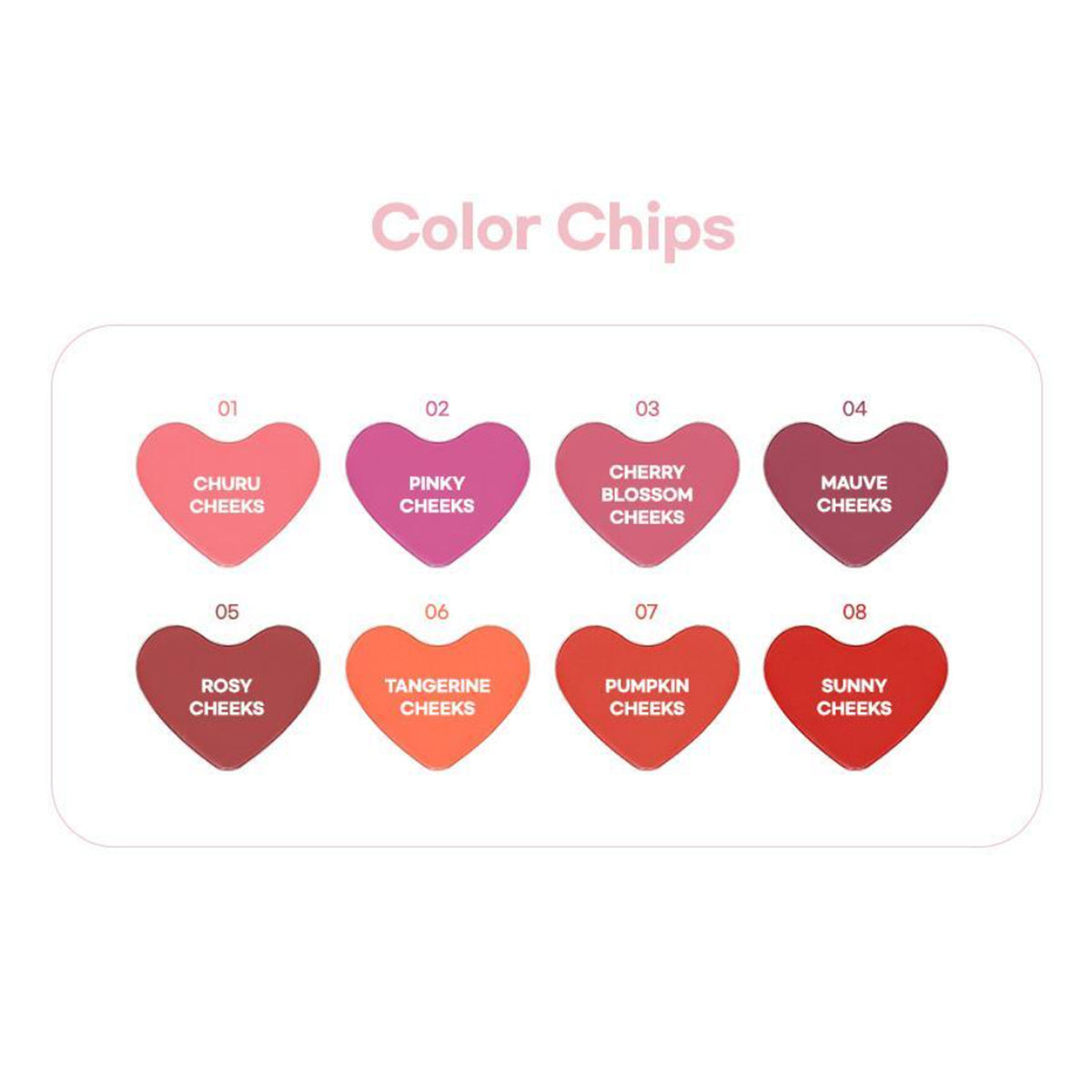 AOU Glowy Cream Blush 2.3g 8 Shades