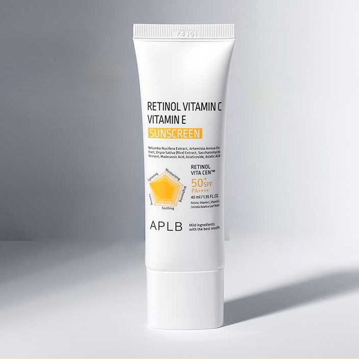 APLB Retinol Vitamin C Vitamin E Sunscreen SPF50+ PA++++ 40ml