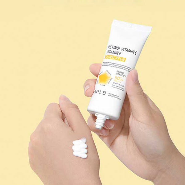 APLB Retinol Vitamin C Vitamin E Sunscreen SPF50+ PA++++ 40ml