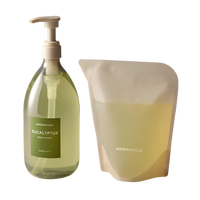 AROMATICA Eucalyptus Body Wash 1L + Refill 500ml Set
