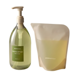 AROMATICA Eucalyptus Body Wash 1L + Refill 500ml Set