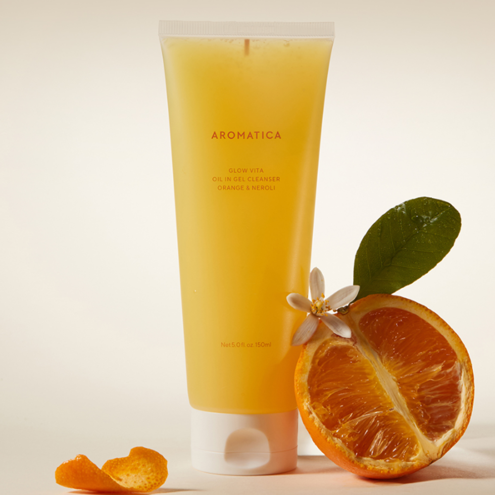 AROMATICA Glow Vita Oil-In Gel Cleanser Orange & Neroli 150ml