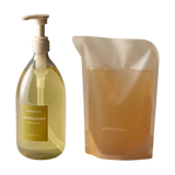 AROMATICA Lemongrass Body Wash 1L + Refill 500ml Set