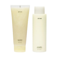 ARWE Yuja Glow Body Scrub 200g & Body Emulsion 250ml Set