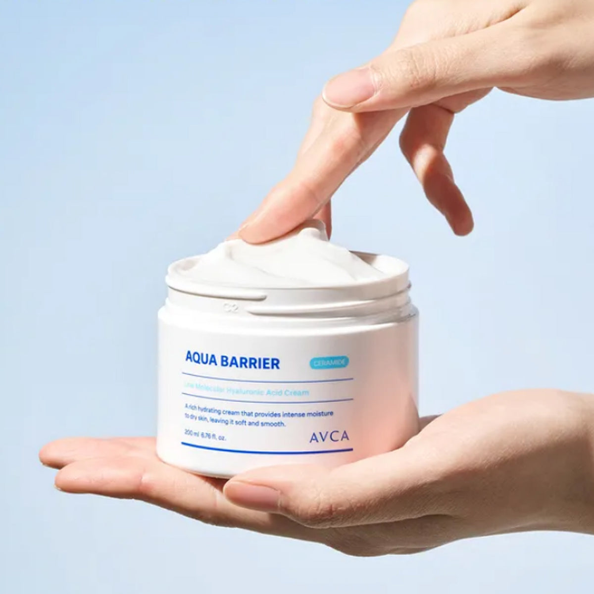 AVCA Barrera Aqua Barrera baja en la crema de ácido hialurónico molecular 200 ml