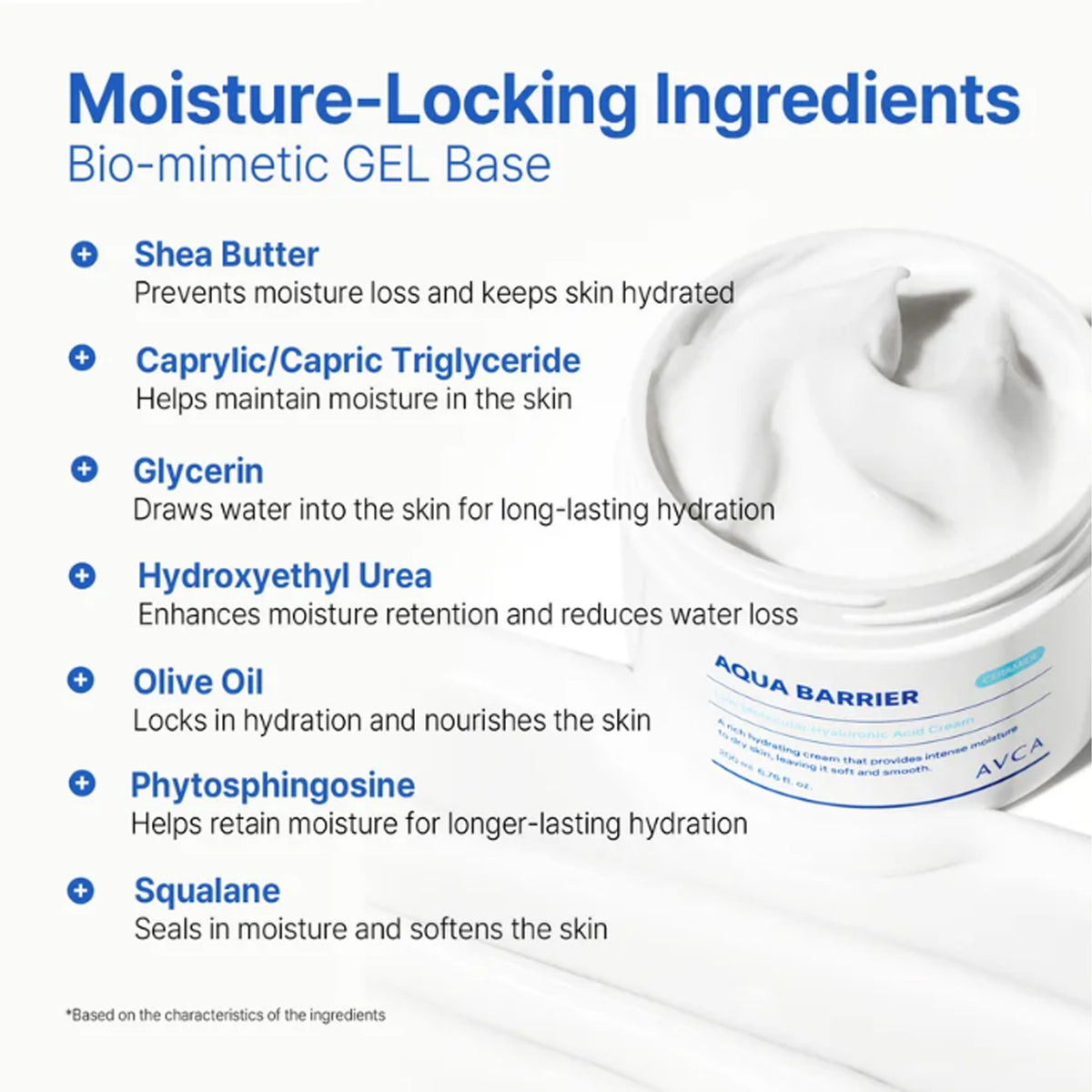 AVCA Barrera Aqua Barrera baja en la crema de ácido hialurónico molecular 200 ml