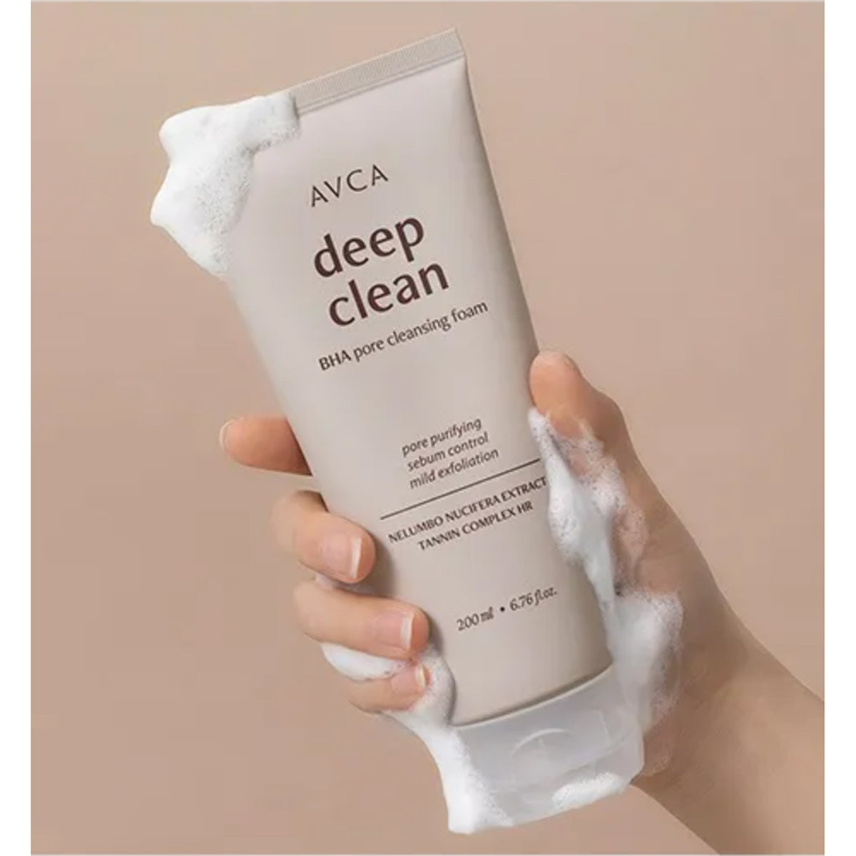 AVCA Deep Clean BHA Pore Cleansing Foam 200ml