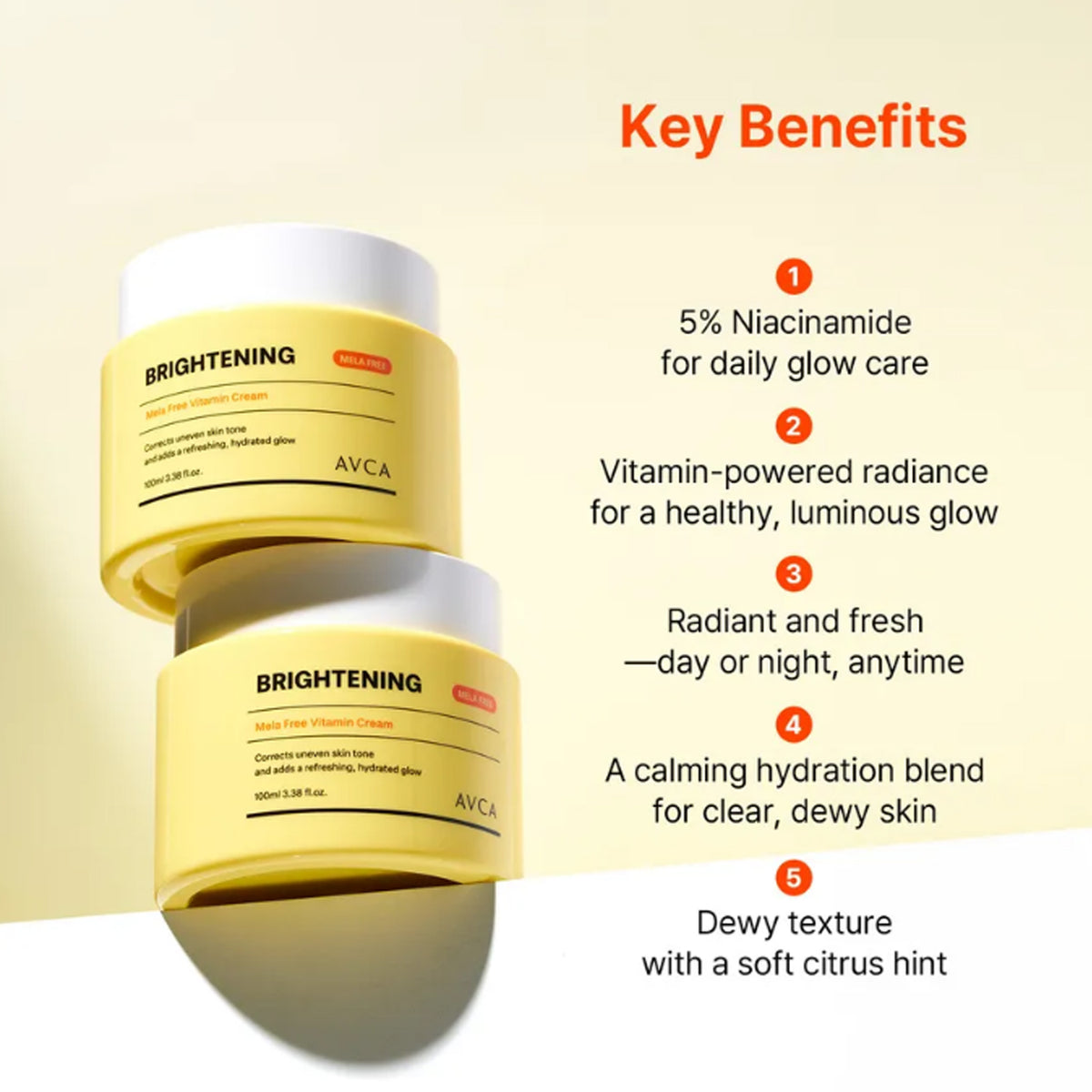 AVCA Mela Free Vitamin Brighting Cream 100ml