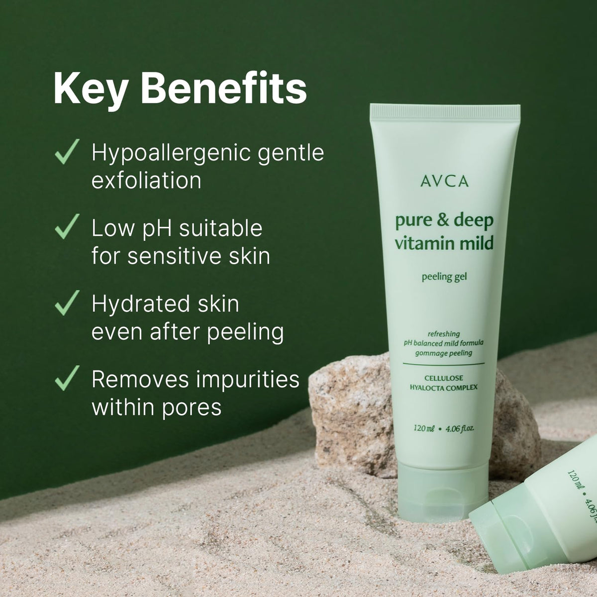 AVCA Pure & Deep Vitamin Mild Peeling Gel 120ml