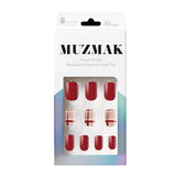 Puntas de uñas muzmak 36pcs #grunge oso (cuadrado corto)