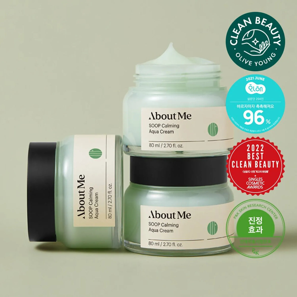 About Me Soop Calming Aqua Cream 80ml