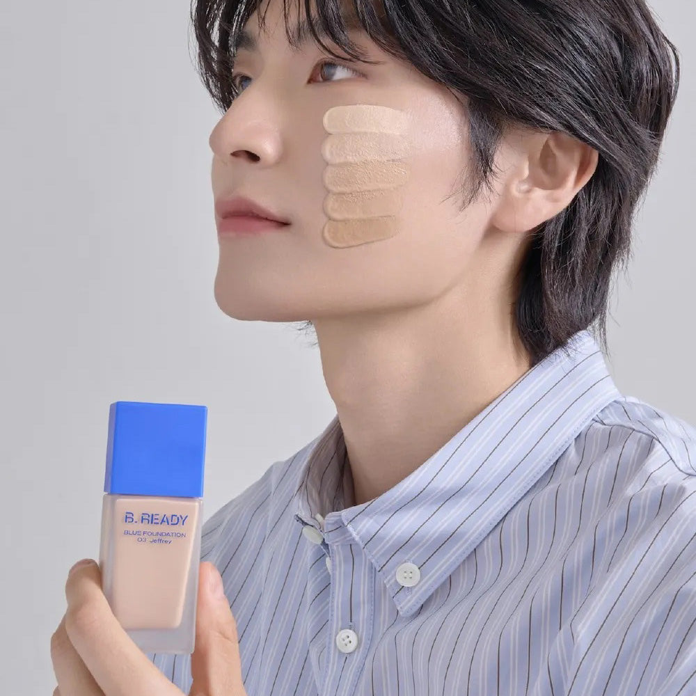 B.READY Blue Foundation SPF27 PA++ 35ml + Puff 5 colors