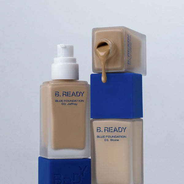 B.READY Blue Foundation SPF27 PA++ 35ml + Puff 5 colors