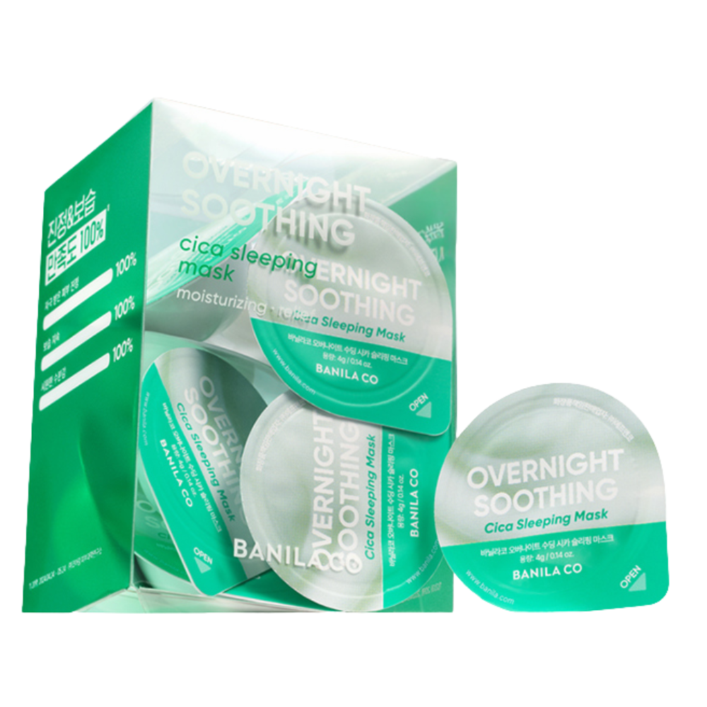 [Deal] BANILA CO Overnight Soothing Cica Sleeping Mask Travel Kit (4g × 12ea)