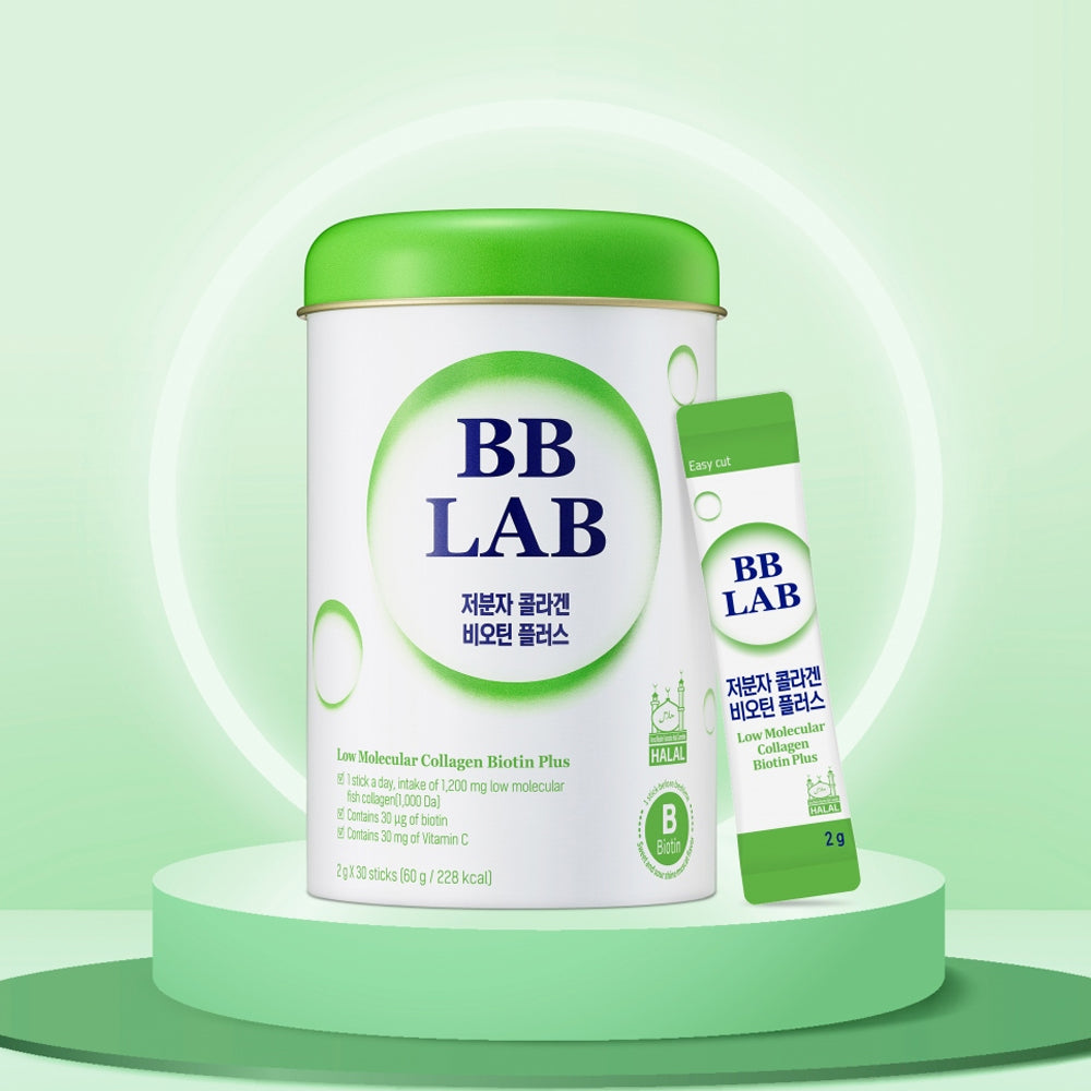 Bb Lab BBLAB (Halal) Low Molecular Collagen of Biotin Plus 2g*30 sticks | DODOSKIN