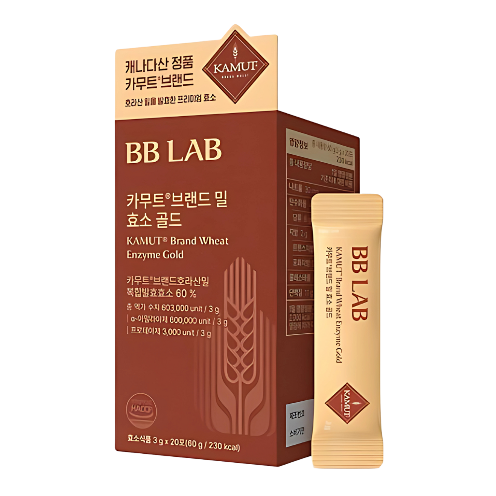 [Expiration imminen] BB LAB Kamut Brand Wheat Enzyme Gold 120g (20 Sticks, 20-Day Supply)