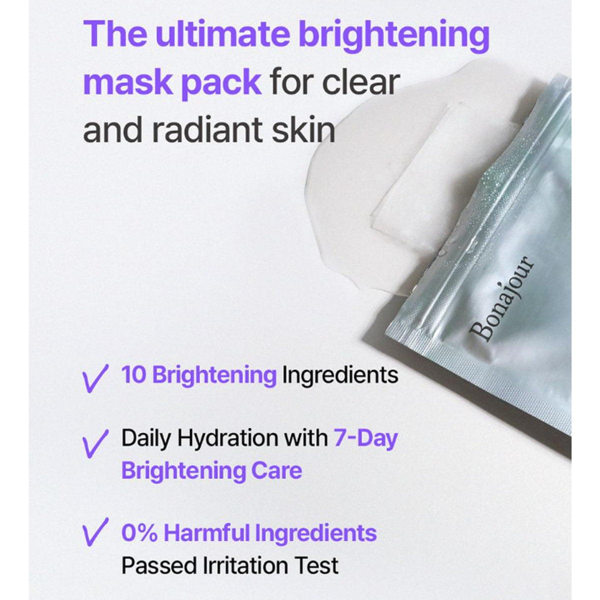 BONAJOUR Ultimate Glow Mask 7 Sheets