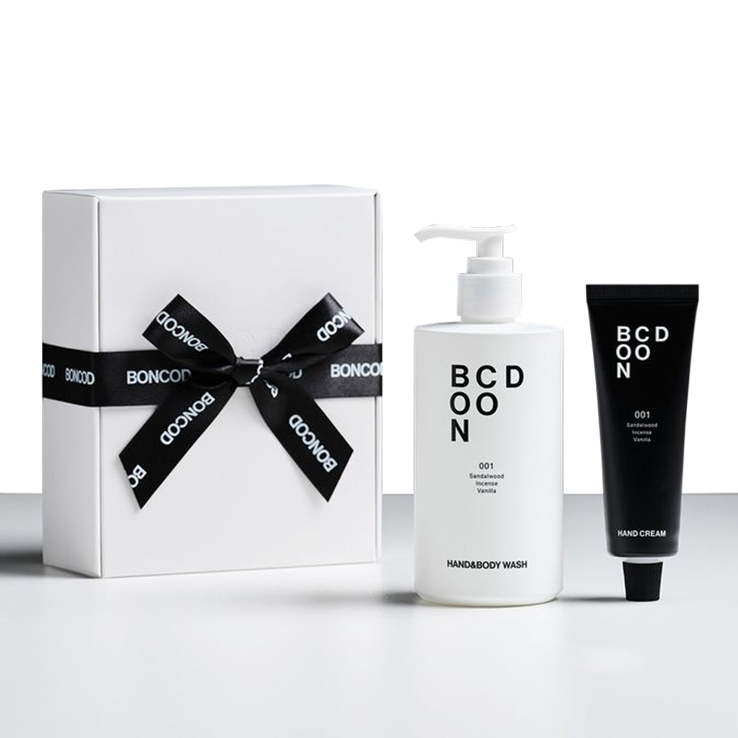 Rema de mano de perfume de Barcod + Juego de regalos de sándalo de mano y carrocería 001