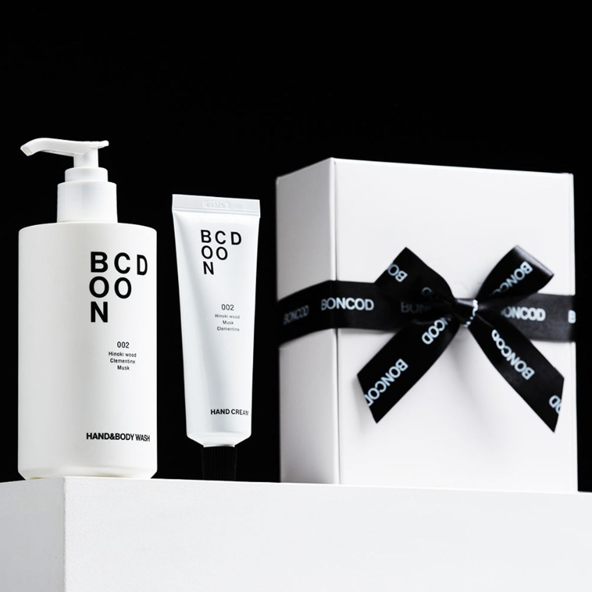 BONCOD Perfume Hand Cream + Hand & Body Wash 002 Hinoki Gift Set