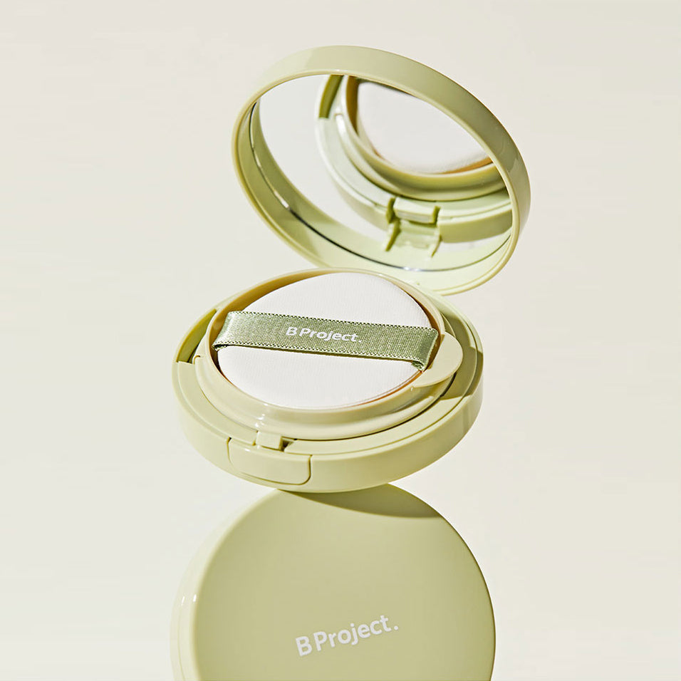 B Proyecto. Permanezca el cojín de sol relajado SPF50 PA ++++ 12G+12G