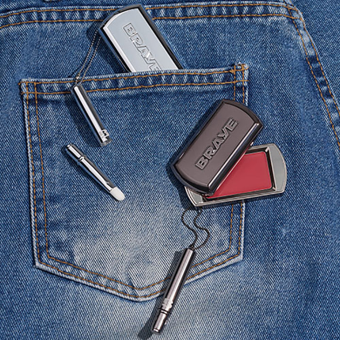 BRAYE POCKET LIP BRUSH SILVER