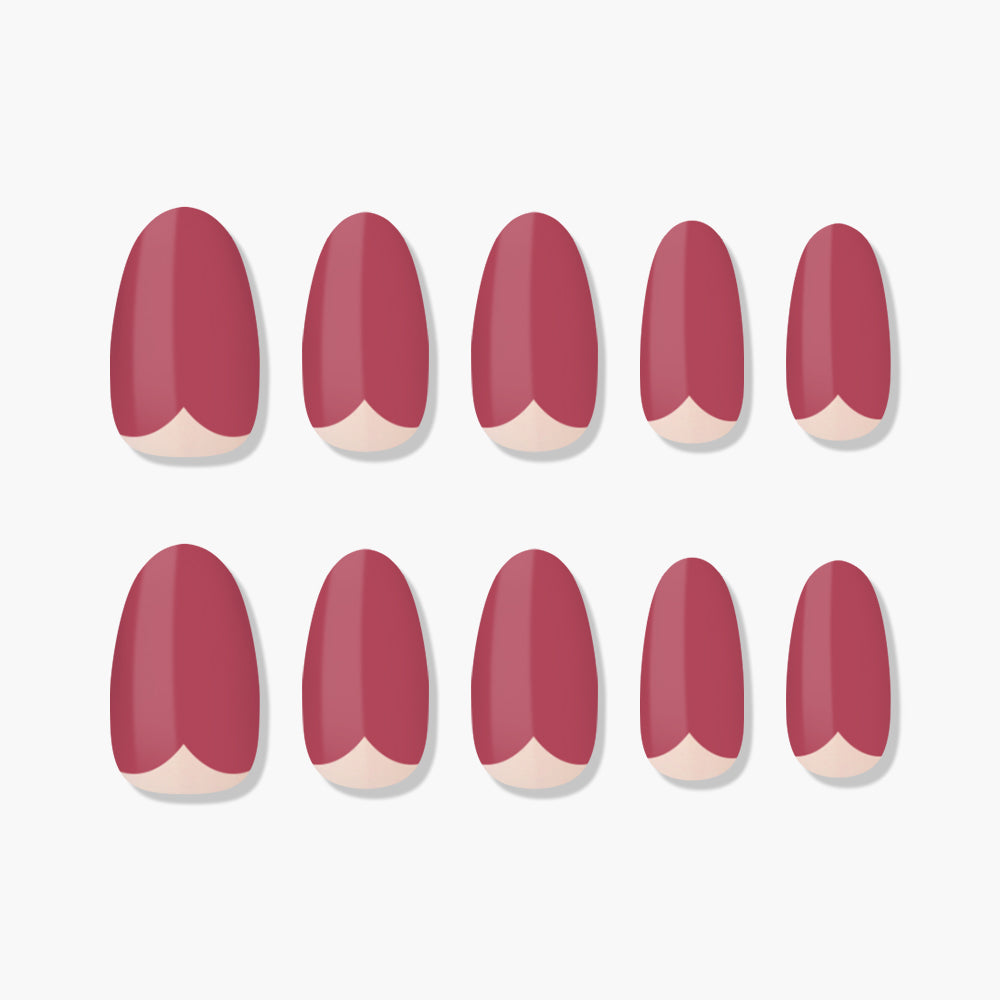 MUZMAK Nail Tips 36pcs #Be love(Almond)