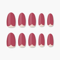 MUZMAK Nail Tips 36pcs #Be love(Almond)