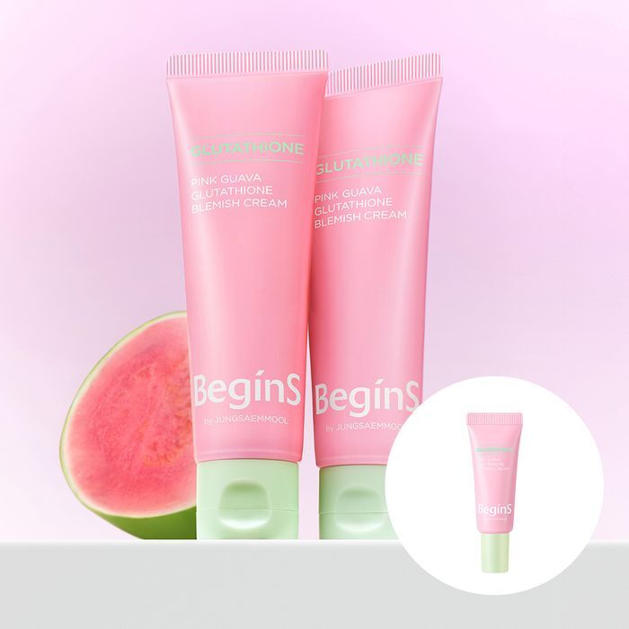 BeginS by JUNG SAEM MOOL Pink Guava Glutathione Blemish cream 50ml (Free 5ml Spot Cream Included)