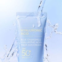 Begins by JUNG SAEM MOOL Blue Chamomile Hyaluronic Acid Aqua Sun Cream SPF 50+ PA++++ 50ml