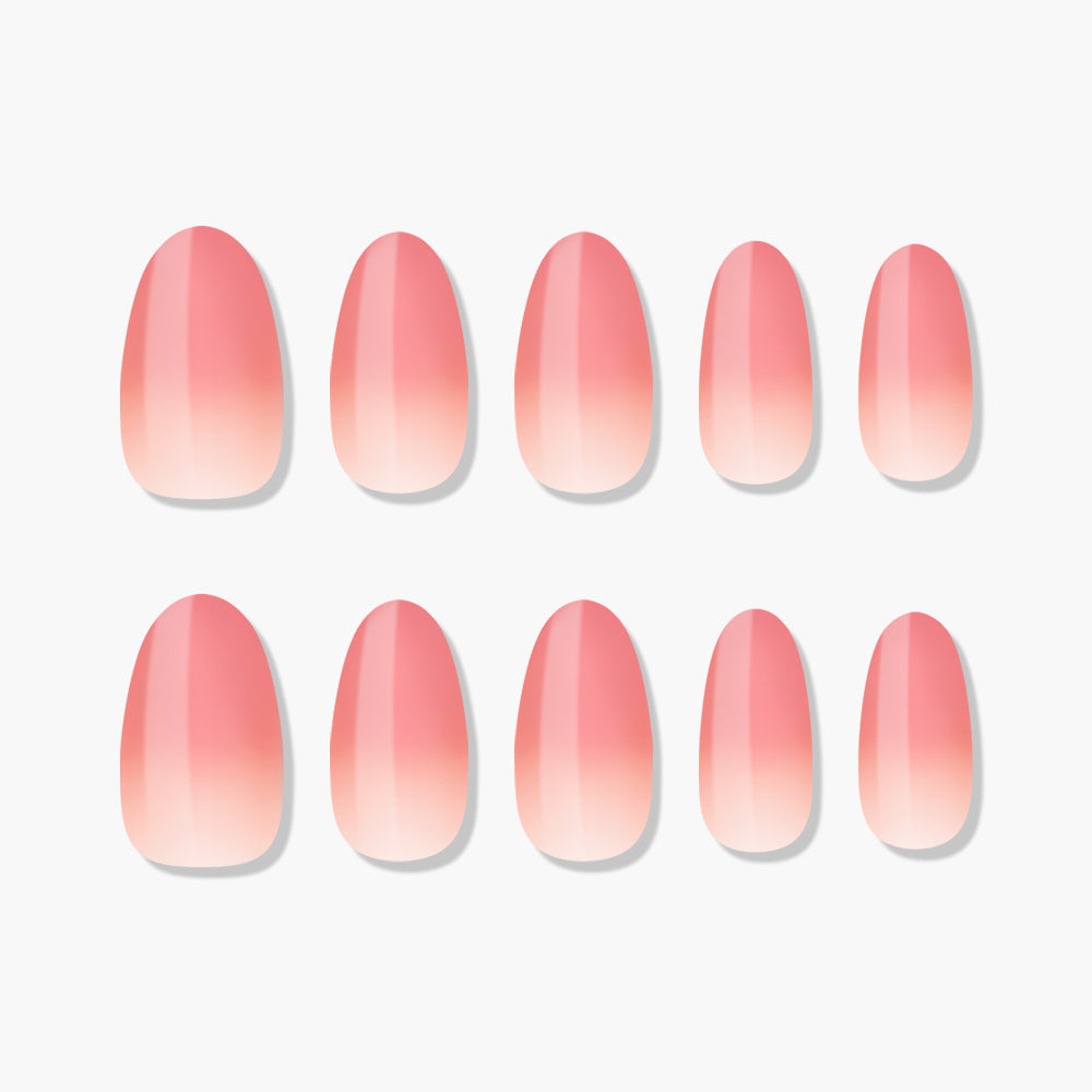 MUZMAK Nail Tips 36pcs #Berry ade(Almond)