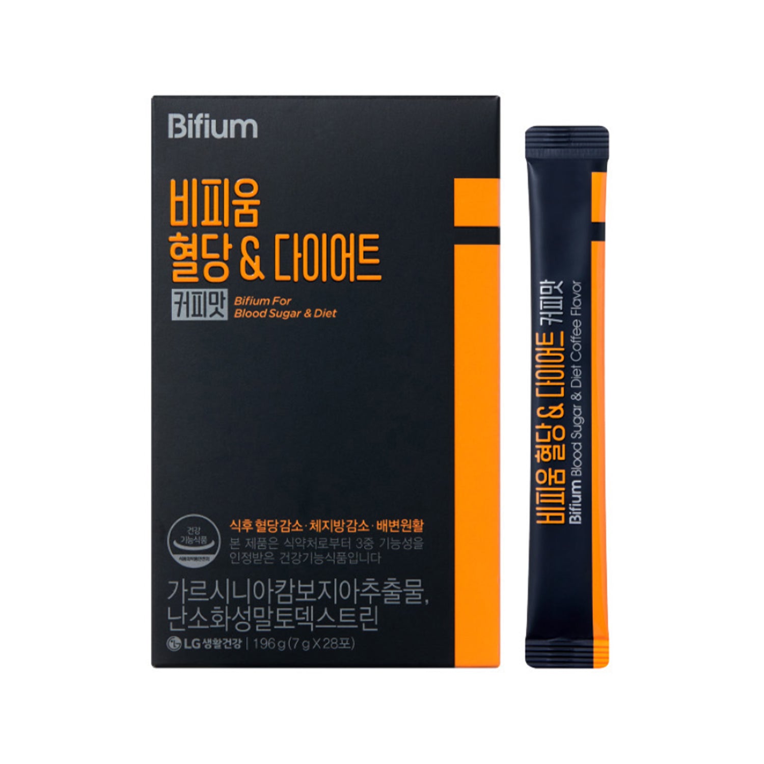 Bifium For Blood Sugar & Diet Coffee Flavor 28 Sticks (2-Week Supply)