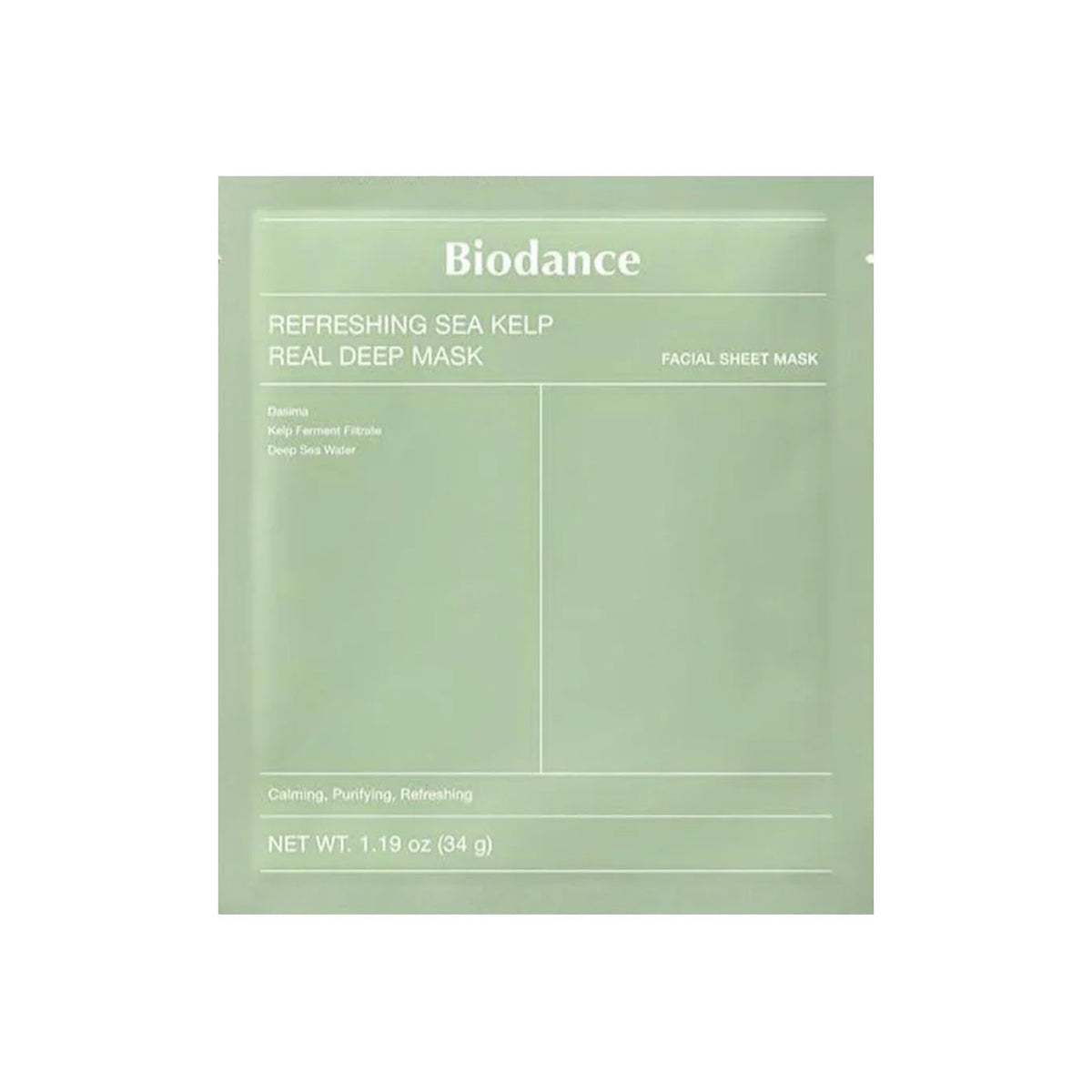 Biodance Refreshing Sea Kelp Real Deep Mask 16 Sheets