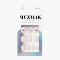 MUZMAK Nail Tips 36pcs #Bouquet(Short Square)