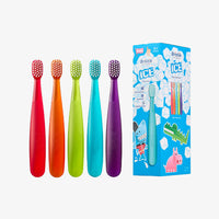 Bristik ERGO Ergonomic Kids Toothbrush (Stage 1/2) 5-Pack [Choose 1 from 6 Options]