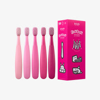 Bristik ERGO Ergonomic Kids Toothbrush (Stage 1/2) 5-Pack [Choose 1 from 6 Options]