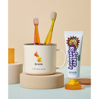 Bristik Kids High-Fluoride 1000ppm Toothpaste 50g 4-Pack [Choose 1 from 3 Flavors]