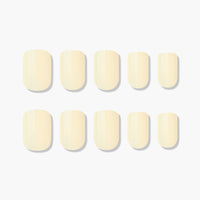 MUZMAK Nail Tips 36pcs #Butter(Regular Square)