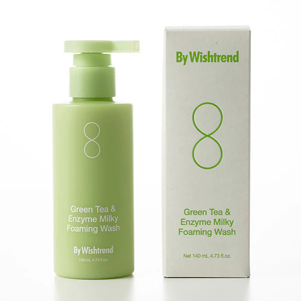 By Wishtrend Green Tea & Enzyme Milky Foaming Wash 140ml