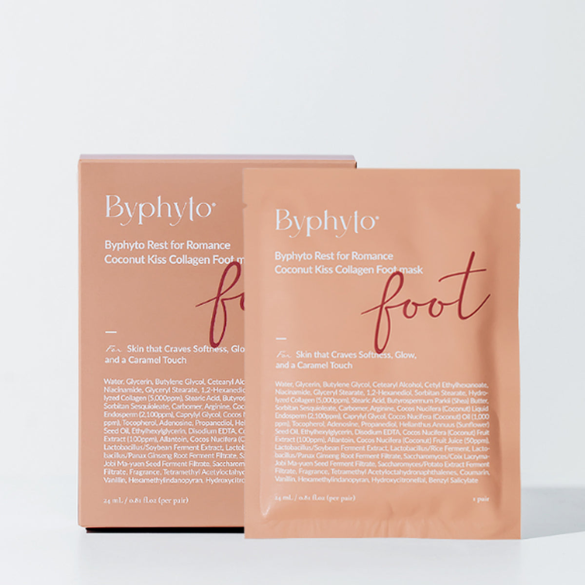 Byphyto Coconut Kiss Collagen Foot Mask 2-Piece Set