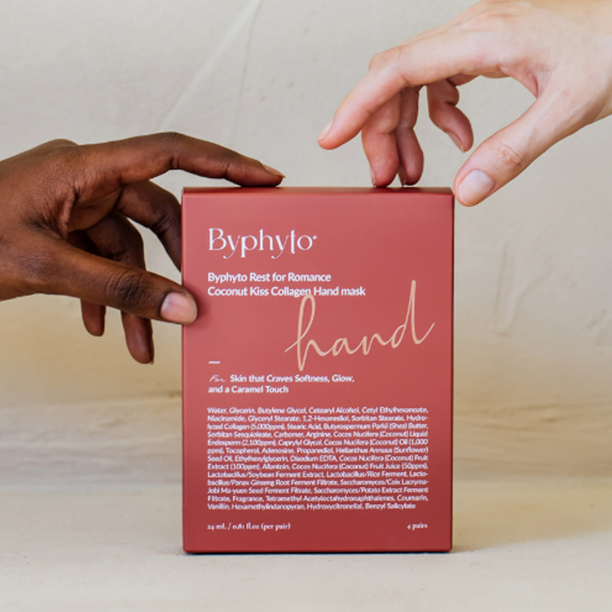 Byphyto Coconut Kiss Collagen Hand Mask 2-Piece Set