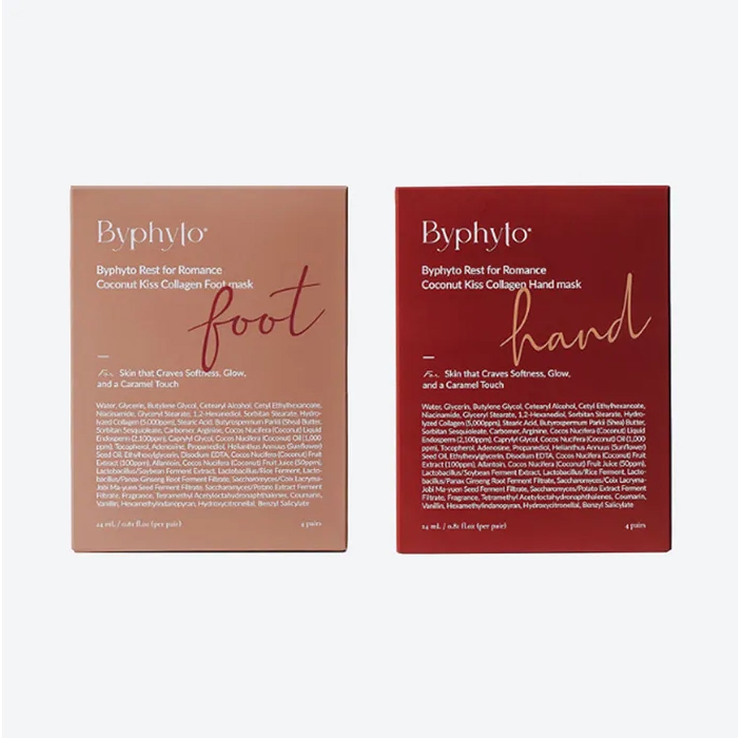 Byphyto Coconut Kiss Collagen Hand & Foot Mask 2-Piece Set