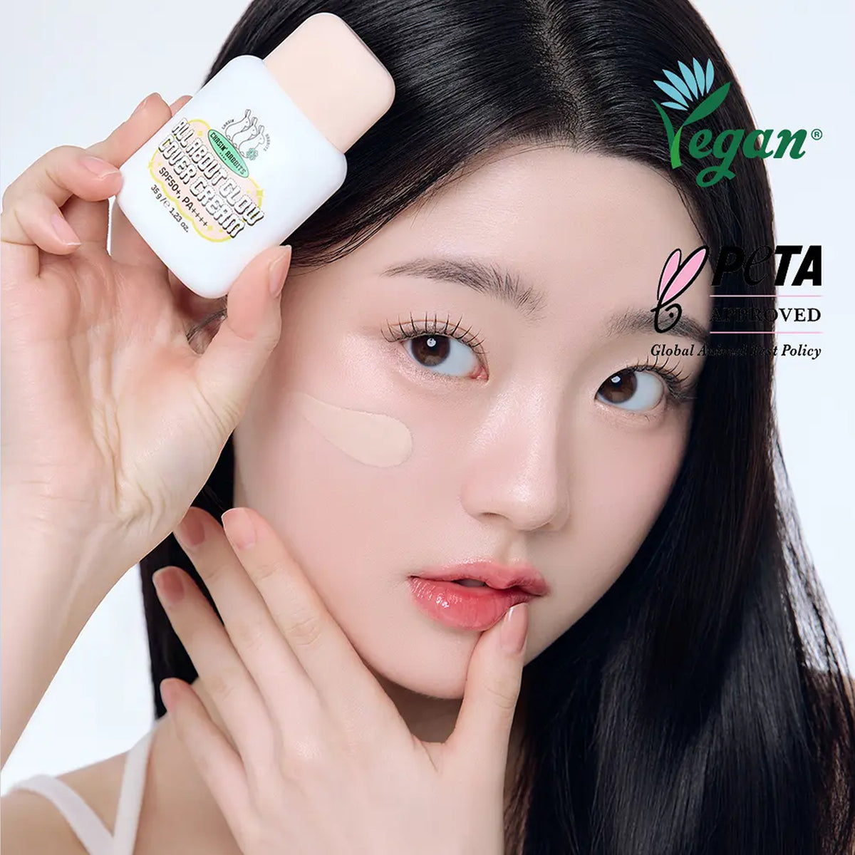 CHASIN’ RABBITS All About Glow Cover Cream 35g Set (+Jumbo Puff)