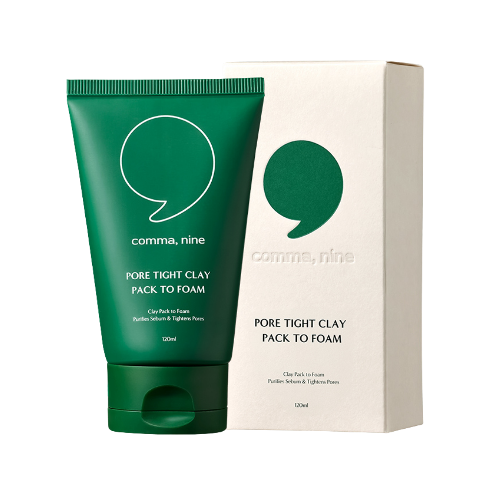 Comma Nine COMMANINE 3-in-1 Pore Tight Clay Pack-to-Foam Cleanser 120ml | DODO ...