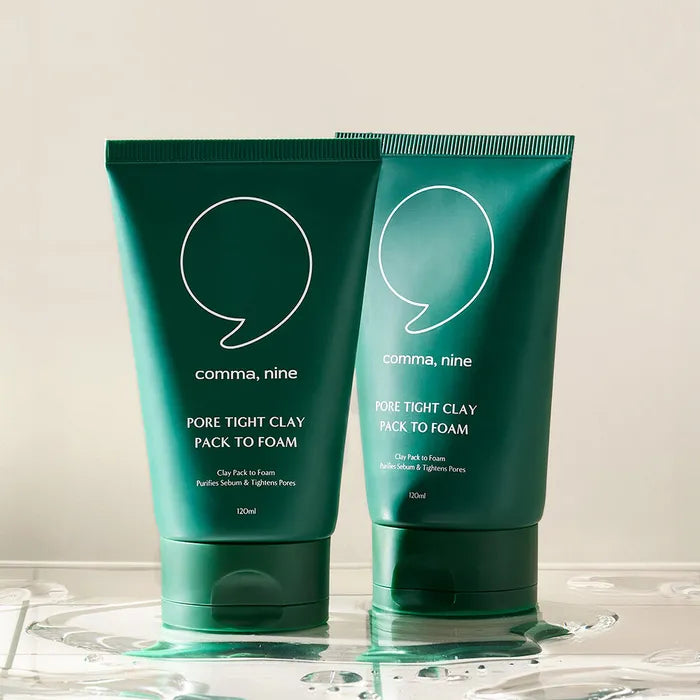 COMMANINE 3-in-1 Pore Tight Clay Pack-to-Foam Cleanser 120ml