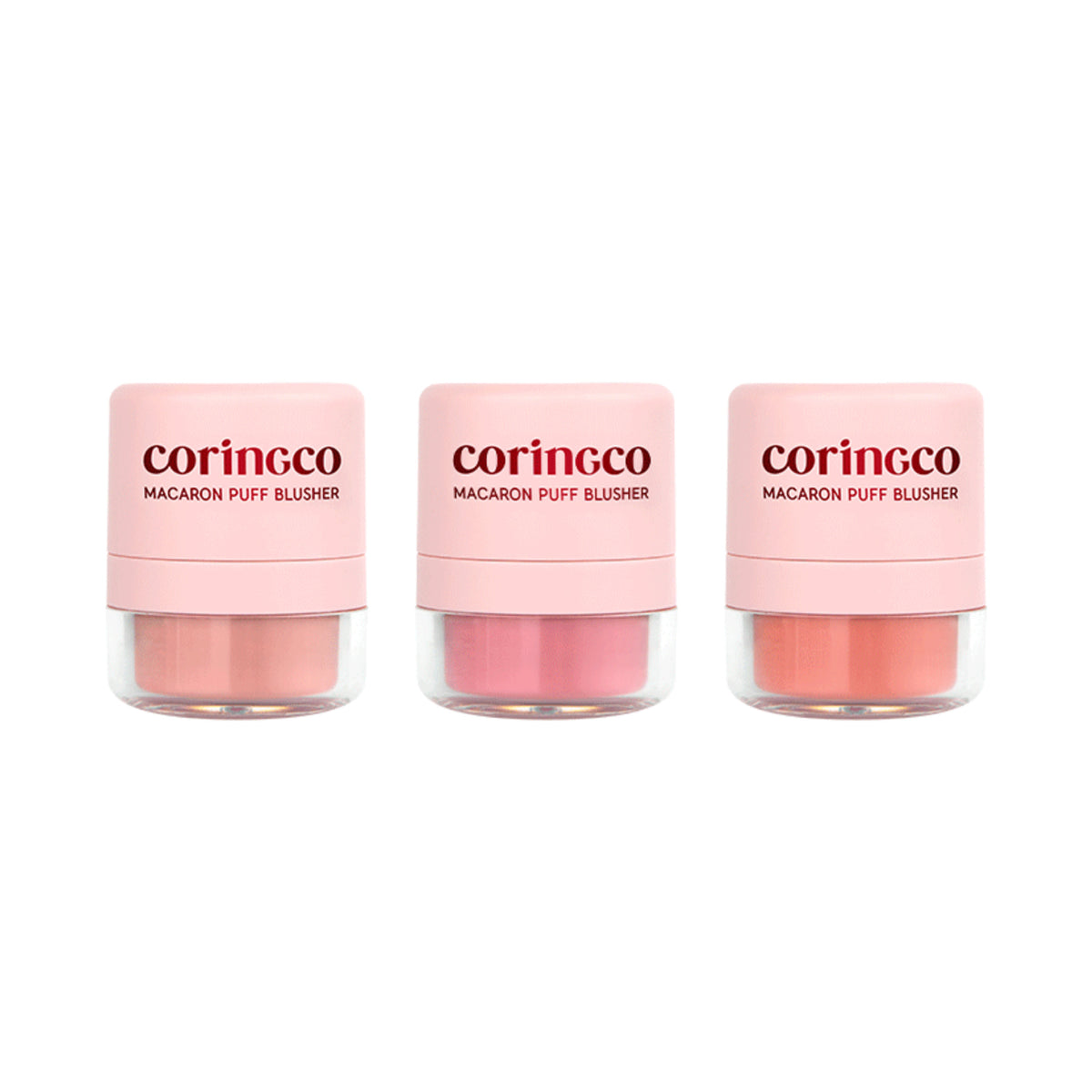 CORINGCO Macaron Puff Blusher (3 Colors)