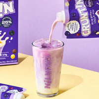 CRUNTIN Crunch Ball Protein Shake Blueberry Yogur-Pop (1 Box 50g / 5 Pouches)