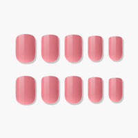 MUZMAK Nail Tips 36pcs #Caffeine Rose(Regular Square)