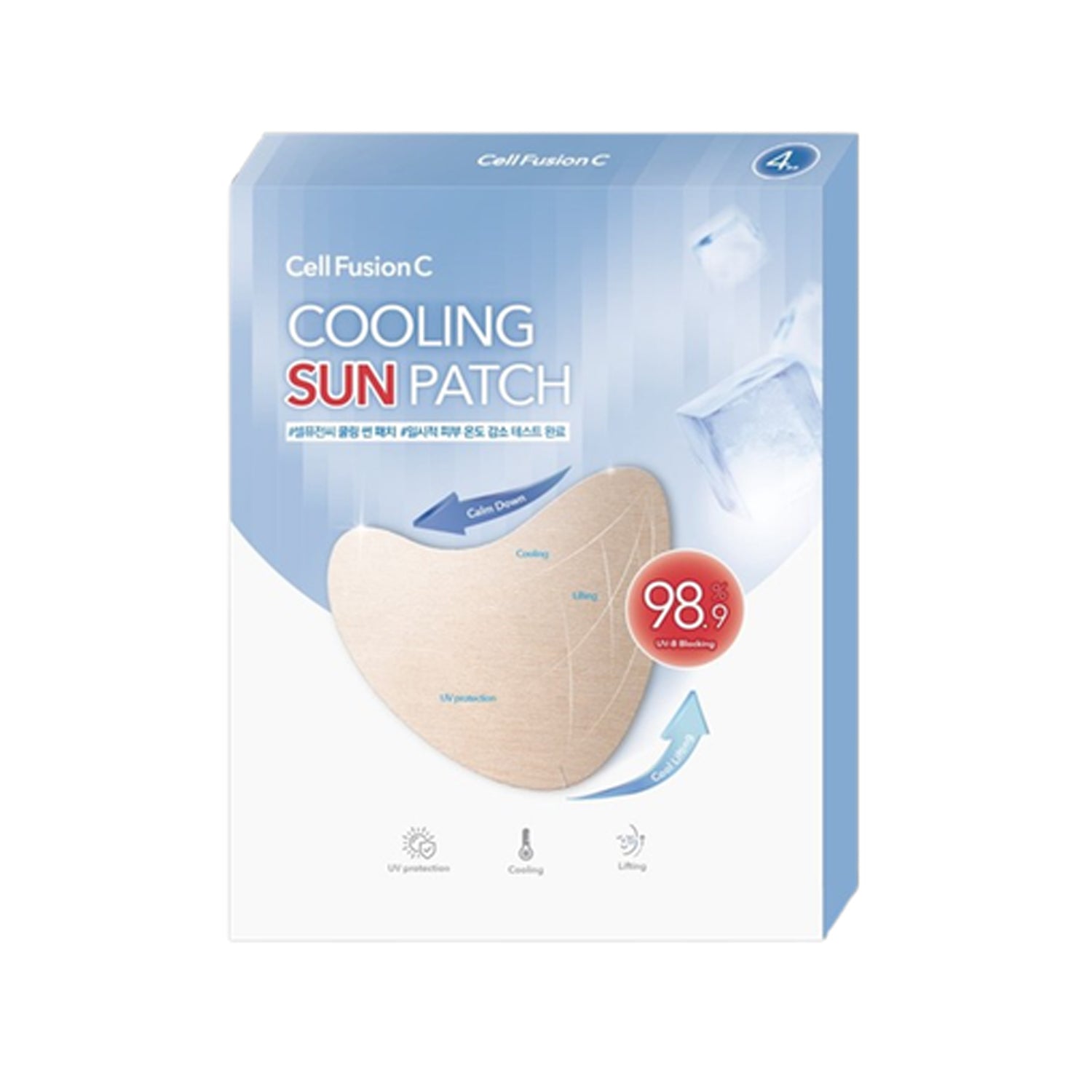 Cell Fusion C Patch de sol de enfriamiento 4.5g x 4ea